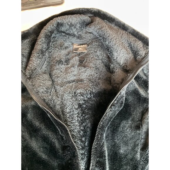32 Degrees Heat Womens Black Faux Fur Zip Jacket Size Small - Picture 5 of 6